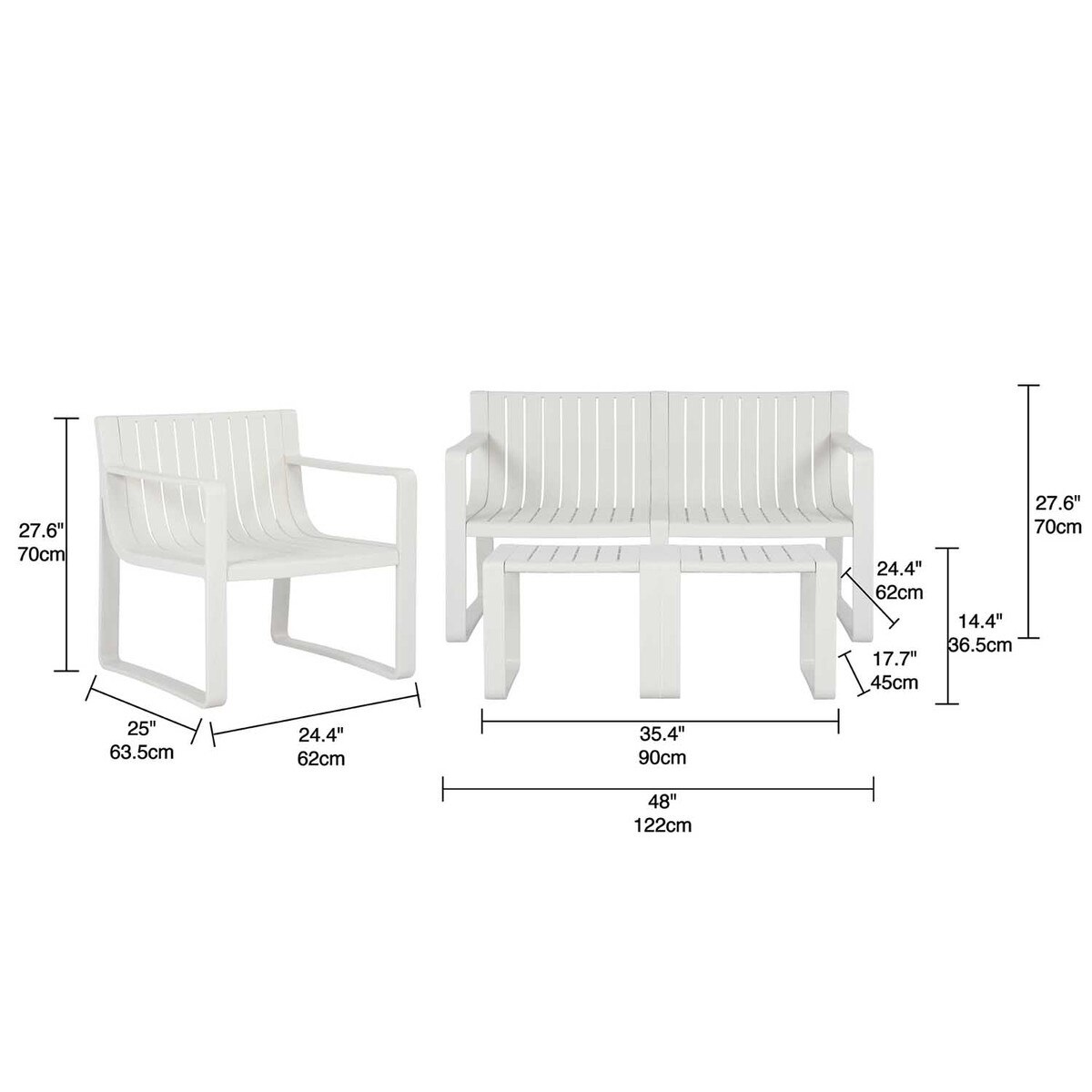Recycled Plastic Conversation Set